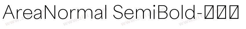 AreaNormal SemiBold字体转换 AreaNormal SemiBold字体转换